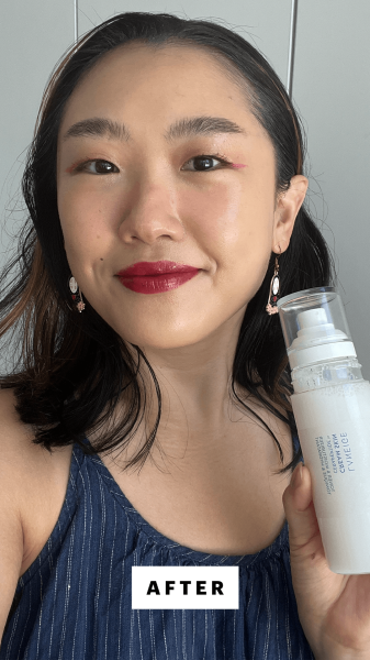 Han after applying the Laneige Cream Skin Toner  Moisturizer